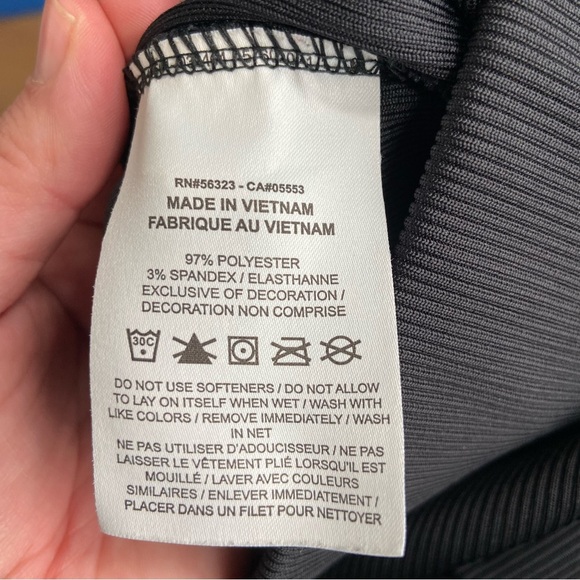 Nike Women's Sportswear Ribbed Wide Leg Pants‎ Size Large Black - Picture 9 of 12